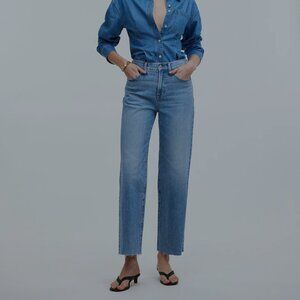 Madewell The perfect vintage straight crop jean